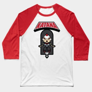 DC Super Hero Girls Katana Tooniefied Baseball T-Shirt